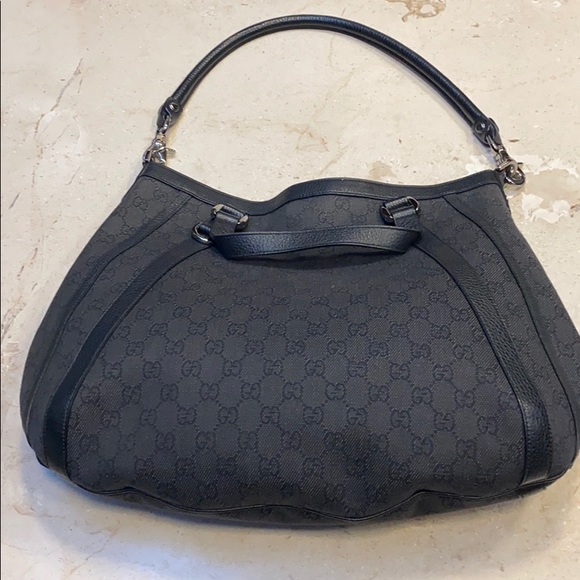 GUCCI
Blue navy GG Canvas Convertible Abbey Hobo - Picture 3 of 7